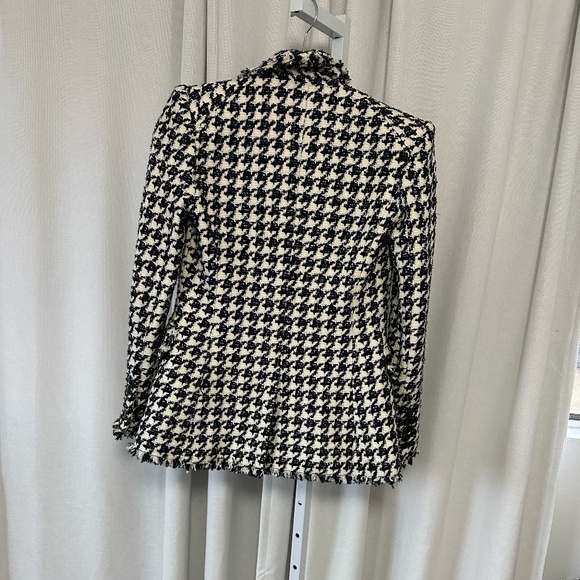 NWOT Veronica beard miller dickey houndstooth blazer frayed hem NO OFFERS - Picture 8 of 13